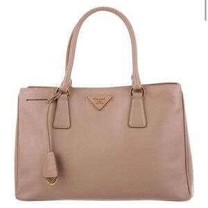 Prada Saffiano Lux Cammeo Leather Handbag Shoulder Bag